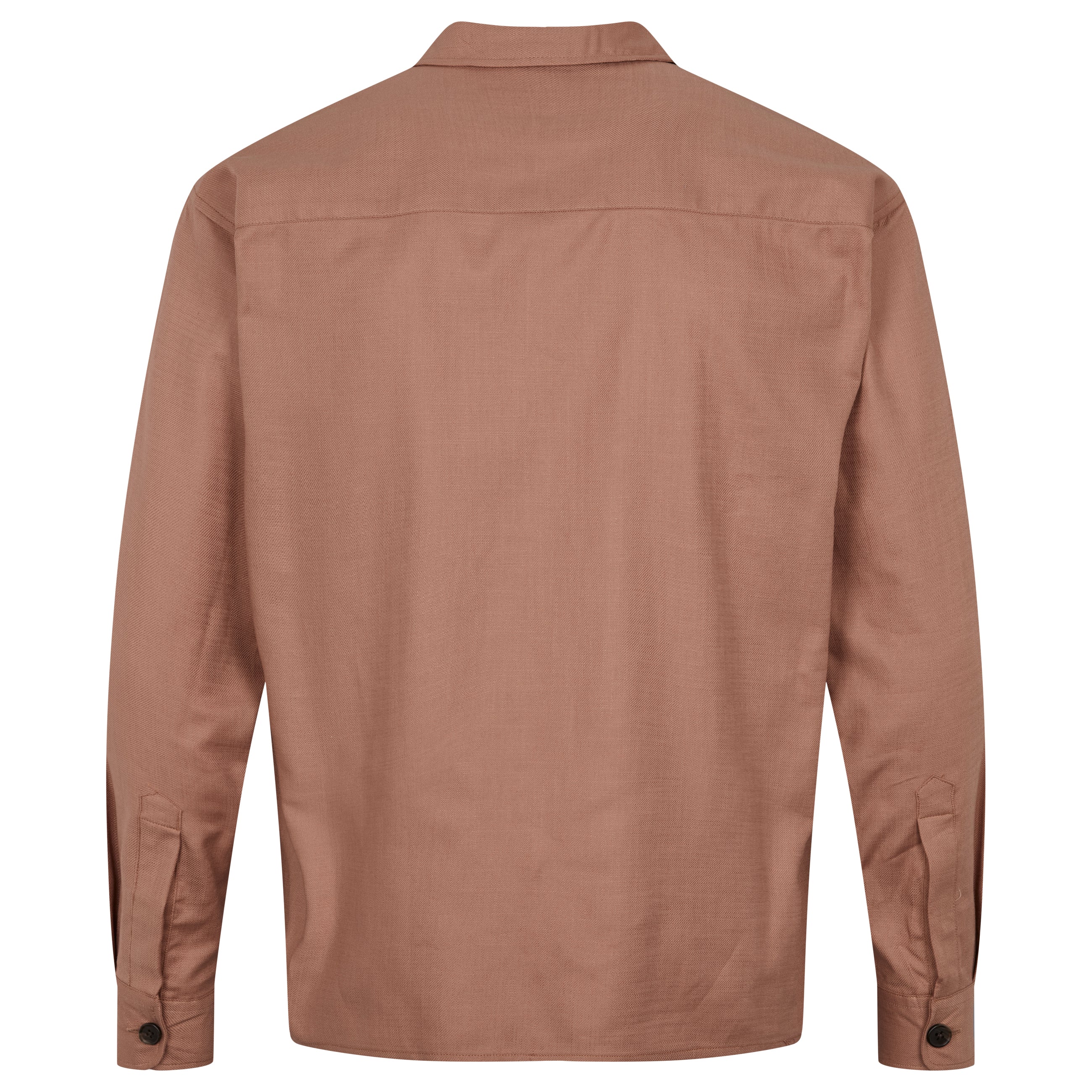 By Garment Makers Storm almindelig Overshirt skjorte LS 1530 Hazelnut